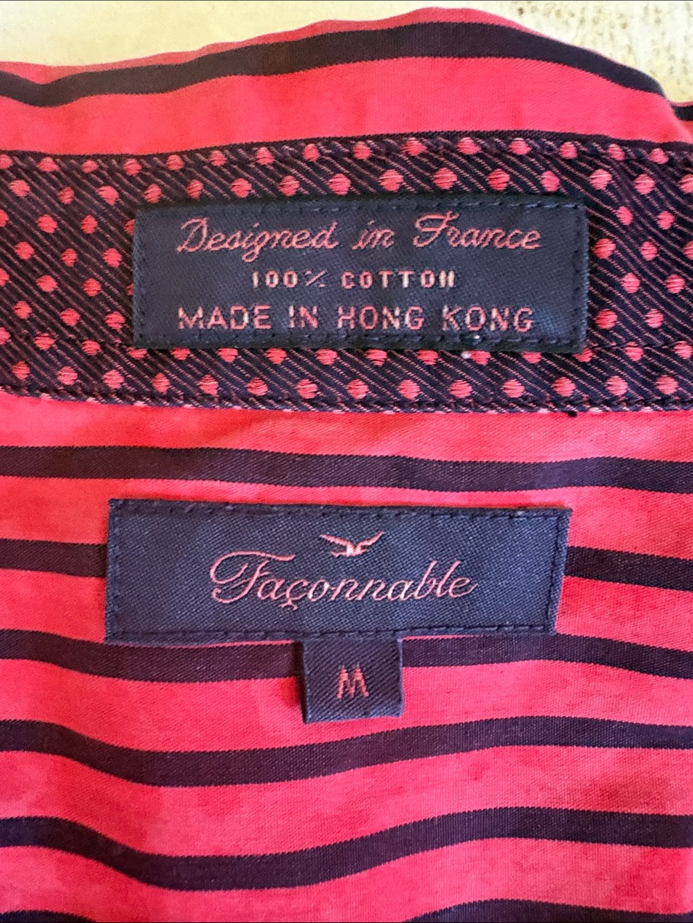 Faconnable Multicolor Geometric Stripe Button-Up - Picture 5 of 10